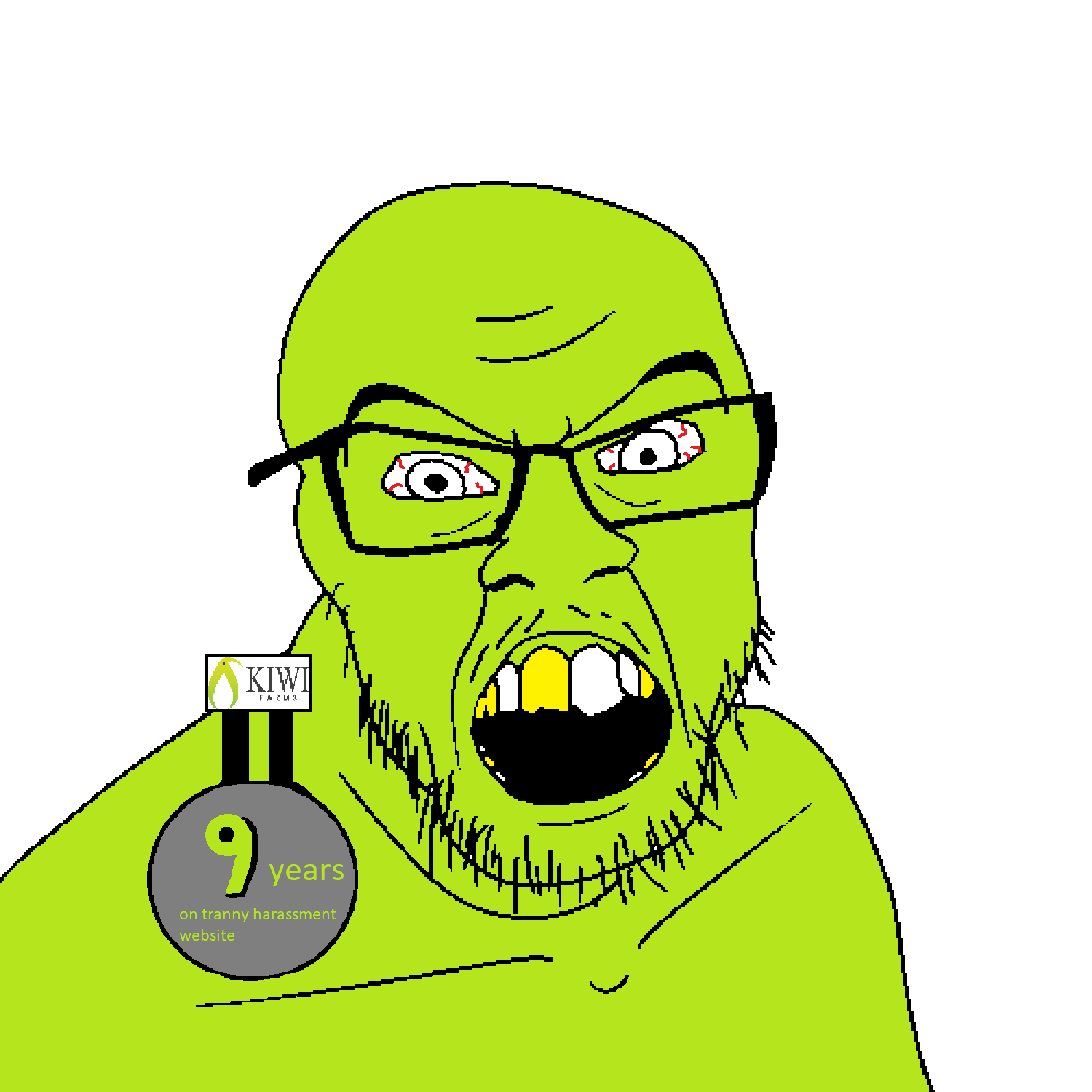 20156 - angry badge bloodshot_eyes glasses green_skin kiwifarms mustache oldfag open_mouth soy...png