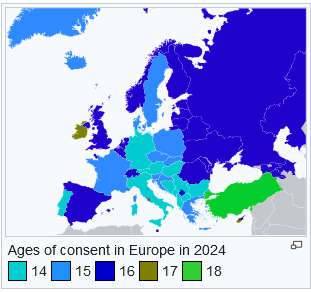 Ages of consent in Europe - Wikipedia.png