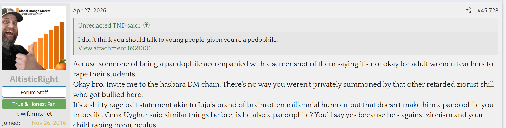 altistic right calling out the hasbara dm chain that calls people pedos.png