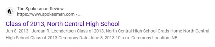 JordanRLeendertsenClassOf2013NorthCentralHighschool.jpg