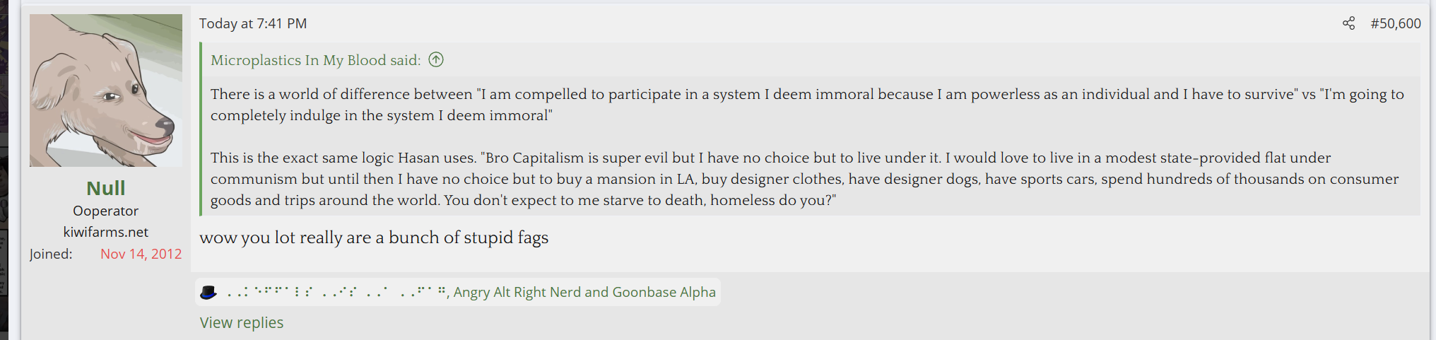 josh hates non-trump loving users.png