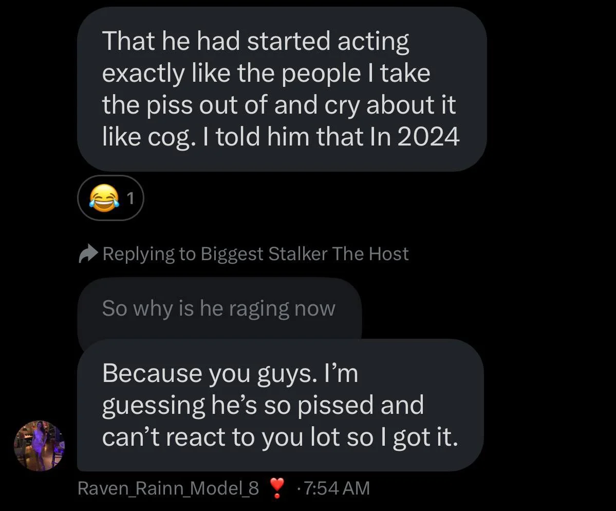 Kyle Coleman AKA Hujan - Ralph tweet about Kyle's breakup with Raven - screenshot attachment 3.webp