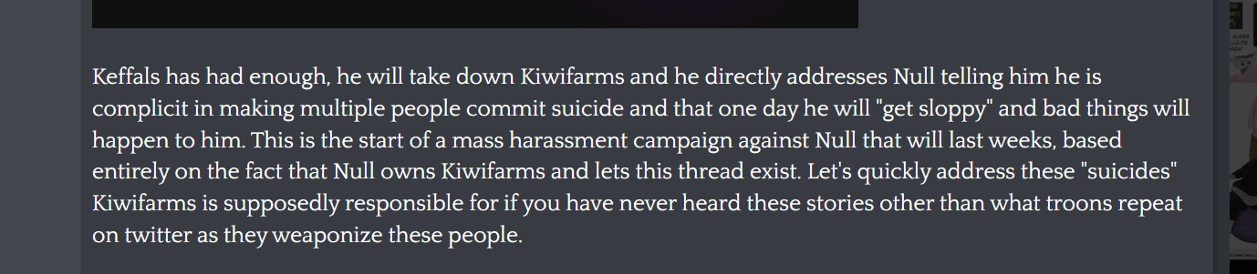 More evidence this is just Josh defending himself - only Josh cares about if KF has killed tra...png