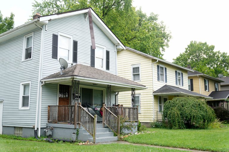 Residential houses in Middletown, Ohio, including JD Vance's childhood home